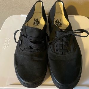 VANS! Solid black!